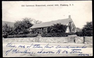 Flushing NY Garretson Homestead 1900s Postcard. Make multiple