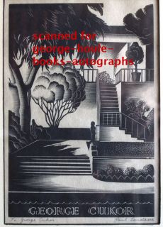  Landacre Original Woodcut Signed George Cukor AA My Fair Lady
