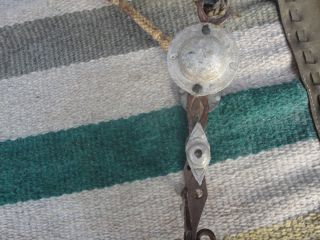 Antique Western Handmade Bit with Geo Lawrence Marked Headstall
