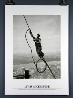  Hine Icarus Atop The Empire State Building George Eastman House Poster