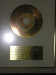 Wild Cherry Play That Funky Music 45 Gold Record Award Framed