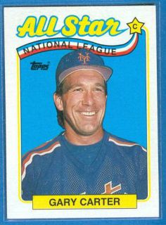 1989 Topps 393 Gary Carter Mets Allstar MLB Card