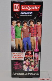  1D ONE DIRECTION POWERED TOOTHBRUSH & TOOTHPASTE + FREE SONG DOWNLOAD