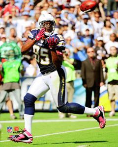 Antonio Gates Haulin in San Diego Chargers Poster Print