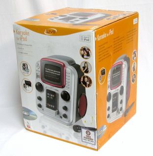 iLive IJ328 CD G Karaoke Machine System w Remote Control iPod Dock