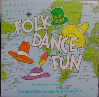 Georgiana Stewart Folk Dance Fun LP Vinyl Kim 7037 VG