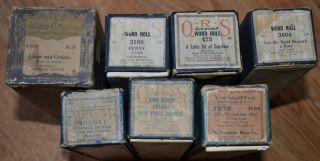 Player Piano rolls lot of 7