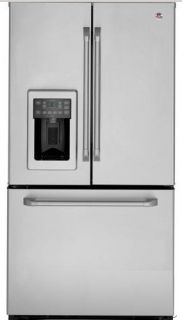 GE Cafe Series 25 1 CU ft French Door Refrigerator 36 Wide Stainless