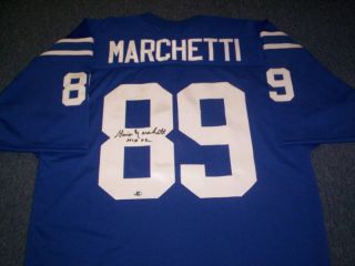 Gino Marchetti Autographed Baltimore Colts Jersey