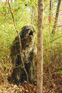 Kids 4 Piece Ghillie Suit with Storage Bag Woodland Color