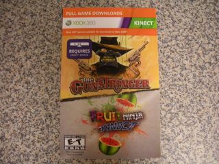  and Fruit NINJA Kinect (Xbox 360, 2010) Full game 