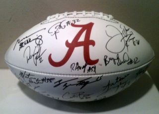 1992 Alabama National Champions Signed Football Merry Christmas