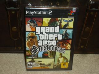 Grand Theft Auto San Andreas PS2 Factory SEALED GTA 710425274107