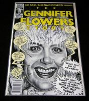 Gennifer Flowers signed comic He Said She Said, Bill Clinton