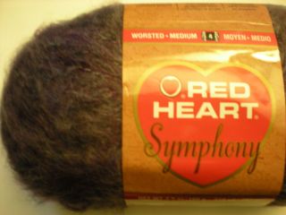 SK Red Heart Symphony Mohair Look Yarn Redwood