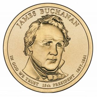 2010 P Mint James Buchanan Dollar BU No Scratches 1 Coin