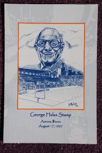 George Halas Stamp Ceremony Program 2nd Day of Issue 8 17 97 SC 3150
