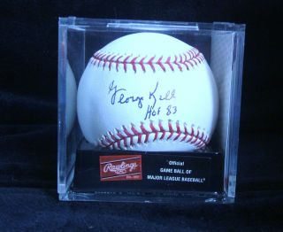George Kell Signed Baseball Autographed Ball HOF 83 PSA DNA