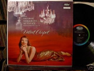 George Shearing Quintet Velvet Carpet LP Cheesecake