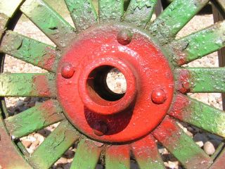 Old Iron Rotary Hoe Tiller Wheel Metal Garden Art 2080