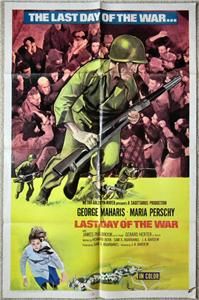 george maharis last day of the war 1969 org movie poster