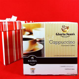 NEW LOT 18 Count K Cups Gloria Jean Jeans Coffees CAPPUCCINO Coffee