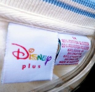Disney Plus Mickey Womens 1x Pullover Sweatshirt Embroidered Pink
