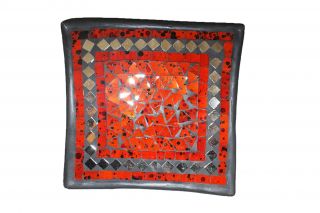 Mosaic Glass Ceramic Plate 8