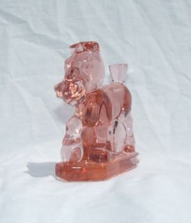 1978 Imperial Glass Heisey Rose Pink Oscar Sparky Plug Horse