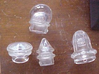 Group of 4 Vintage Percolator Glass Tops