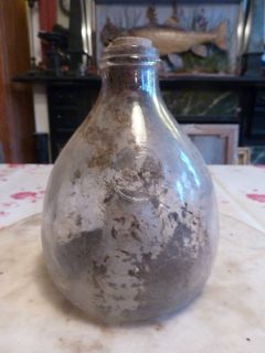 Antique French Glass Wasp Trap Dirty