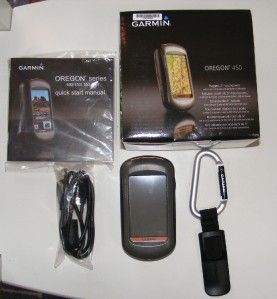 Garmin Oregon 450 GPS Handheld Outdoor Touchscreen Navigation World
