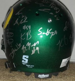 2012 Oregon Ducks Team Signed Football Helmet Certificate Proof Kenjon