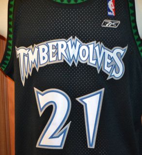 Minnesota Timberwolves Kevin Garnett 21 Reebok NBA Basketball Jersey