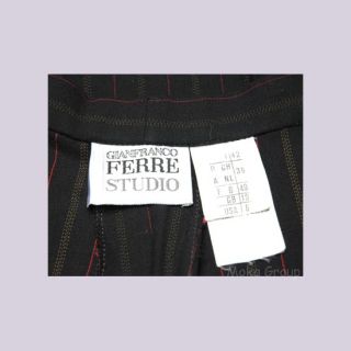 Gianfranco Ferre Studio Italy Black Slacks Pants 42 6