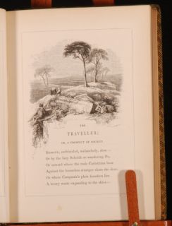 1845 Poetical Works of Oliver Goldsmith Bolton Corney