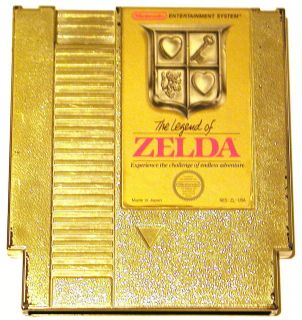  Legend of Zelda NES Video Game Nintendo Gold Retro Cartridge