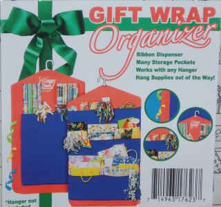  Hanging Double Sided Gift Wrap Organizer Wrapping Paper Storage