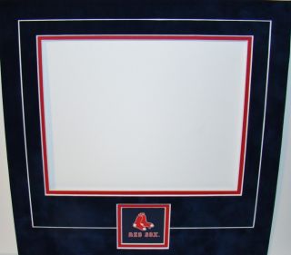 Boston Red Sox Horizontal 8x10 Suede Matting for Frame New