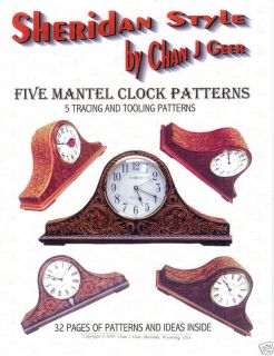 Sheridan Style Mantle Clock Leather Patterns Chan Geer