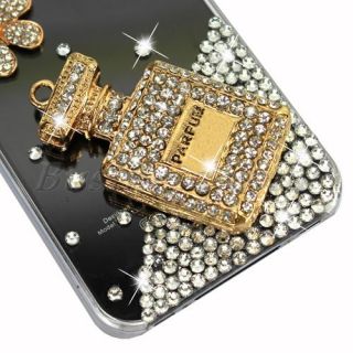 Diamond Gold Perfume Bling Rhinestone Crystal Skin Case Cover for