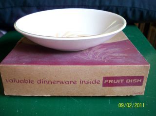 Vintage Duz Dinnerware Golden Wheat Fruit Dish MIB