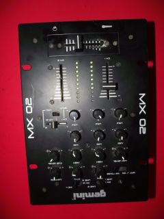 Gemini MX 02 Mixer – 2 Channel DJ Mixer MX02