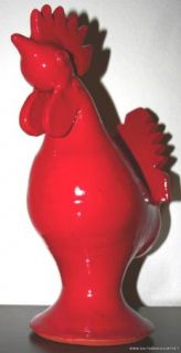 Stanley Ferguson Folk Pottery Red Rooster Gillsville GA
