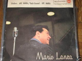 Mario Lanza Ave Maria Schubert Bach Gounod Free Shipp