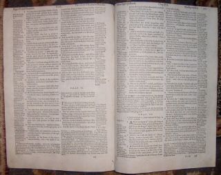 1576 Geneva Folio Bible Leaves 1st England RARE Isaiahs Call Birth of