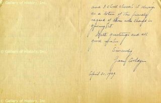 Grace Coolidge Autograph Letter Signed 04 30 1929