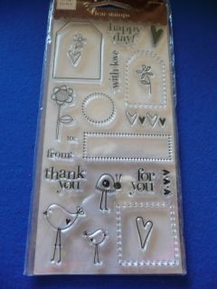 Heidi Grace Designs Clear Stamps 12 PC Tags and Words