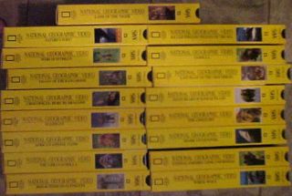 17 National Geographics Nature Exploration VHS Videos
