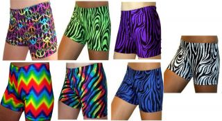 Girls Crazy Sports Shorts Briefs Compression 4 in Dance Cheer Soccer